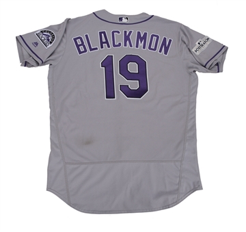 2017 Charlie Blackmon Game Used & Photo Matched Colorado Rockies Road Jersey Used In 3 Games For 2 Home Runs (MLB Authenticated) 
